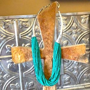 Multi strand turquoise necklace